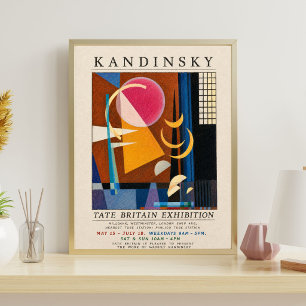 Kandinsky Exhibition Poster Abstract Geometric