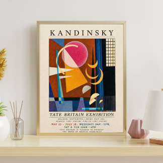 Kandinsky Exhibition Poster | Abstract Geometric