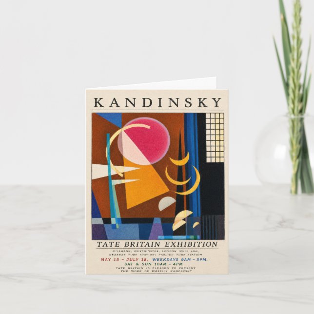 Kandinsky Exhibition Poster | Abstract Geometric Card (Front)