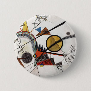 Kandinsky Expressionist Abstract Painting Artwork 6 Cm Round Badge