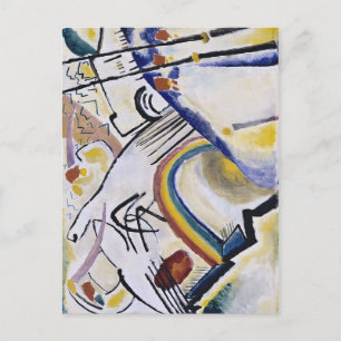 Kandinsky Expressionist Abstract Painting Cossacks Postcard