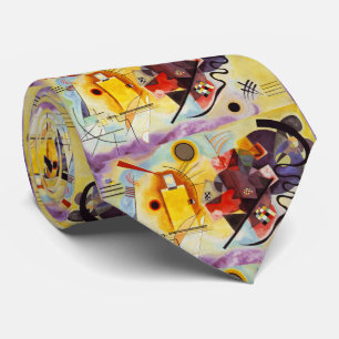 Kandinsky Expressionist Abstract Painting Tie
