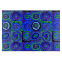Kandinsky Farbstudie Blue Quadrate Square Circle