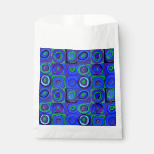 Kandinsky Farbstudie Blue Quadrate Square Circle Favour Bags