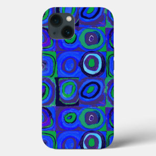 Kandinsky Farbstudie Blue Quadrate Square Circle  iPhone 13 Case
