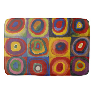 Kandinsky Farbstudie Quadrate Colourful Squares Bath Mat