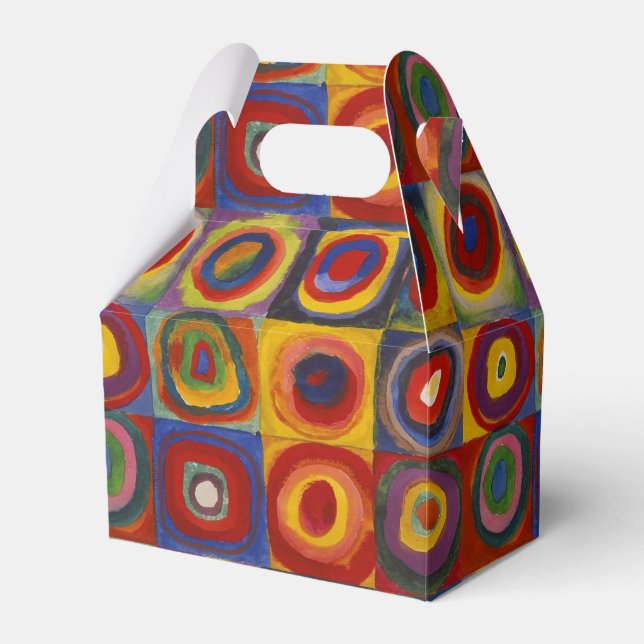 Kandinsky Farbstudie Quadrate Colourful Squares Favour Box (Front Side)