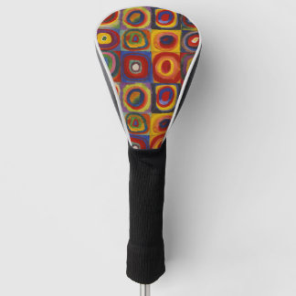 Kandinsky Farbstudie Quadrate Colourful Squares Golf Head Cover