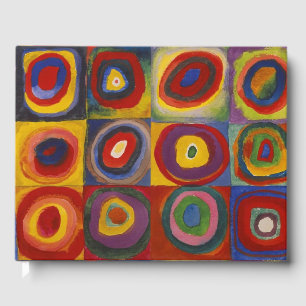 Kandinsky Farbstudie Quadrate Colourful Squares Guest Book