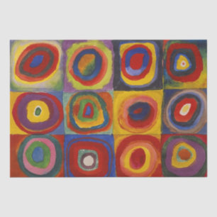 Kandinsky Farbstudie Quadrate Colourful Squares Tissue Paper