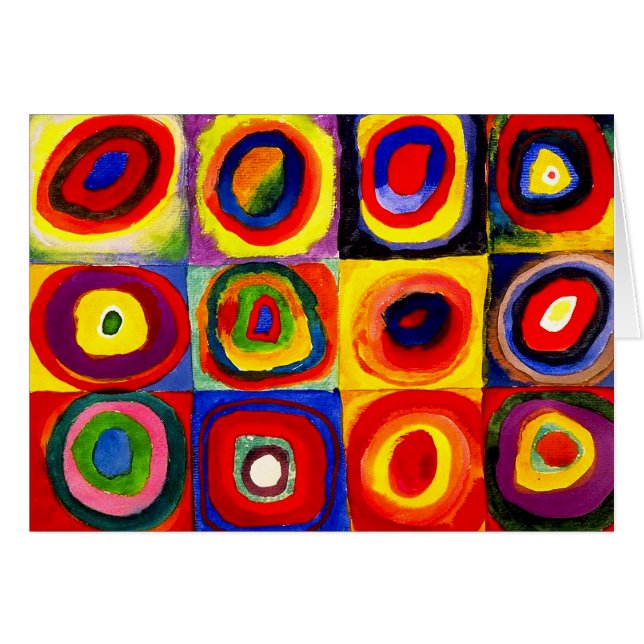Kandinsky Farbstudie Quadrate Squares Circles Art  (Front Horizontal)