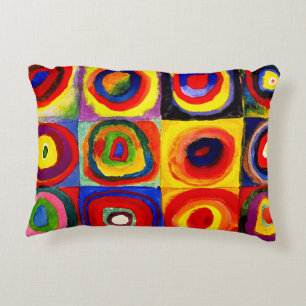 Kandinsky Farbstudie Quadrate Squares Circles Art  Decorative Cushion