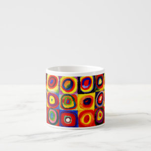 Kandinsky Farbstudie Quadrate Squares Circles Art  Espresso Cup