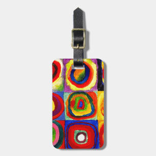 Kandinsky Farbstudie Quadrate Squares Circles Art  Luggage Tag