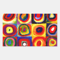 Kandinsky Farbstudie Quadrate Squares Circles Art