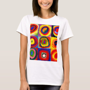 Kandinsky Farbstudie Quadrate Squares Circles Art  T-Shirt