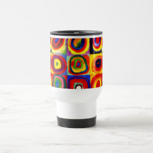 Kandinsky Farbstudie Quadrate Squares Circles Art  Travel Mug