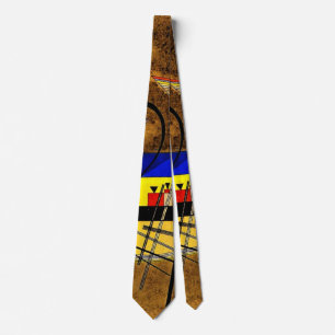 Kandinsky - Festes III, abstract art Tie