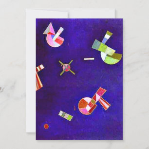 Kandinsky - Fixed Flight, colourful abstract art Card