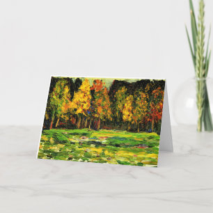 Kandinsky - Forest Edge, colourful painting, Card