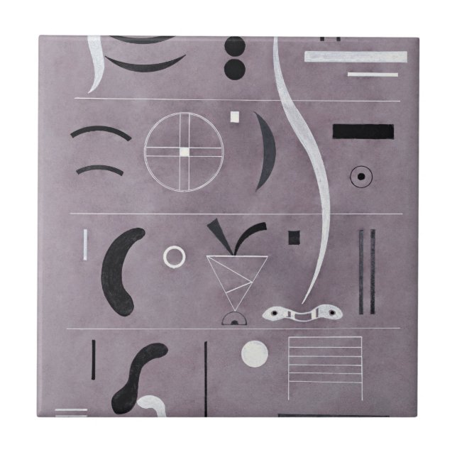 Kandinsky - Four Parts, Tile (Front)