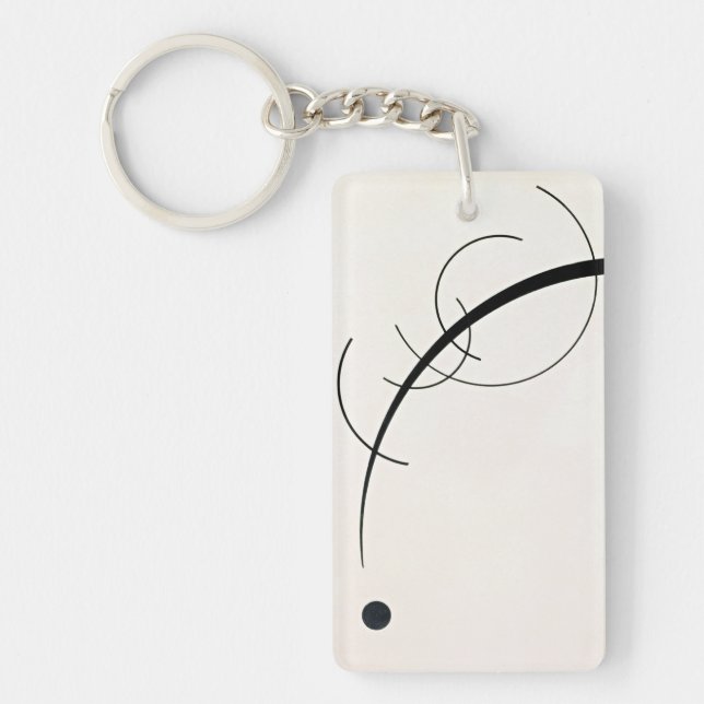 Kandinsky - Free Curve Key Ring (Front)