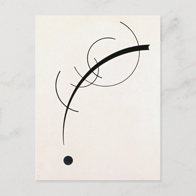 Kandinsky - Free Curve Postcard (Front)