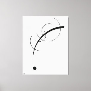 KANDINSKY - FREE CURVE TO THE POINT - 1925 - CANVAS PRINT