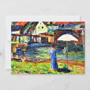 Kandinsky - Gabriele Munter Painting in Kallmunz Card