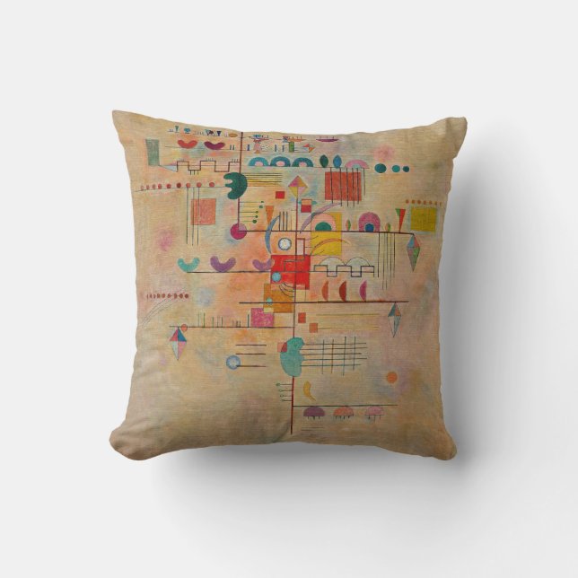 Kandinsky - Graceful Ascent, popular painting Cushion (Front)