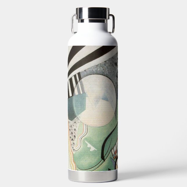 Kandinsky Green Composition 1923 Art Deco Water Bottle (Front)
