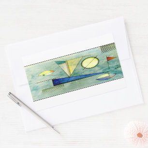 Kandinsky - Haze, abstract artwork, Rectangular Sticker