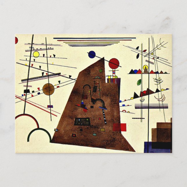 Kandinsky - Heavy between Light Postcard (Front)