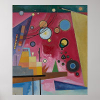 Kandinsky - Heavy Red, famous painting,