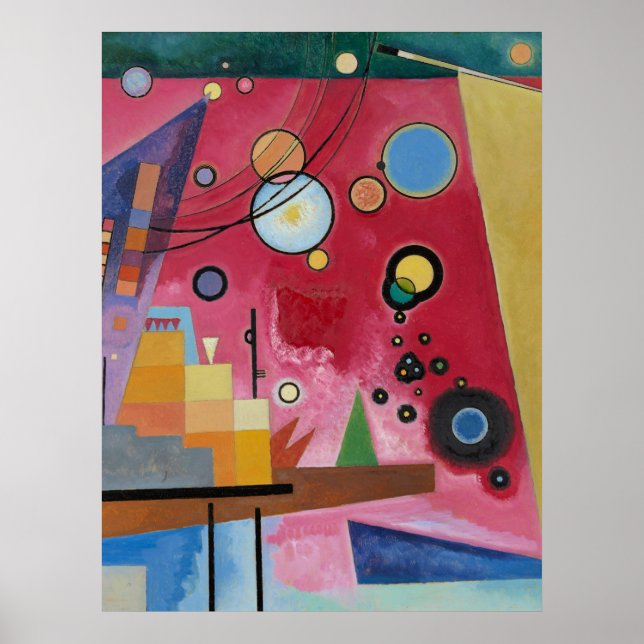 Kandinsky - Heavy Red Poster (Front)
