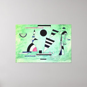 Kandinsky - Immersed in Green,  popular artwork Canvas Print