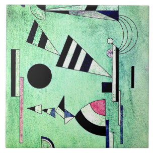 Kandinsky - Immersed in Green Tile