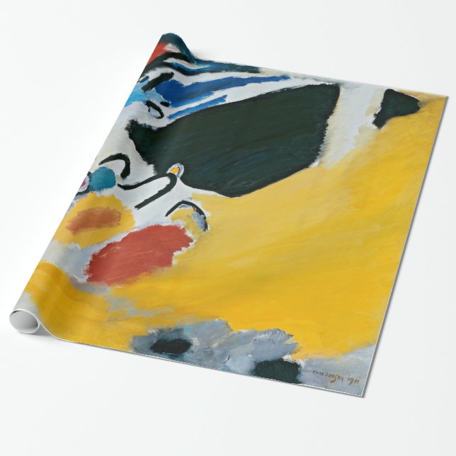 Kandinsky Impression III Concert Abstract Artwork Wrapping Paper (Unrolled)