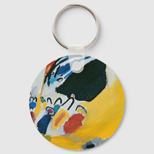 Kandinsky Impression III Concert Abstract Painting Key Ring (Front)