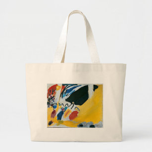 Kandinsky Impression III Concert Abstract Painting Large Tote Bag
