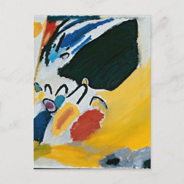Kandinsky Impression III Concert Abstract Painting Postcard (Front)