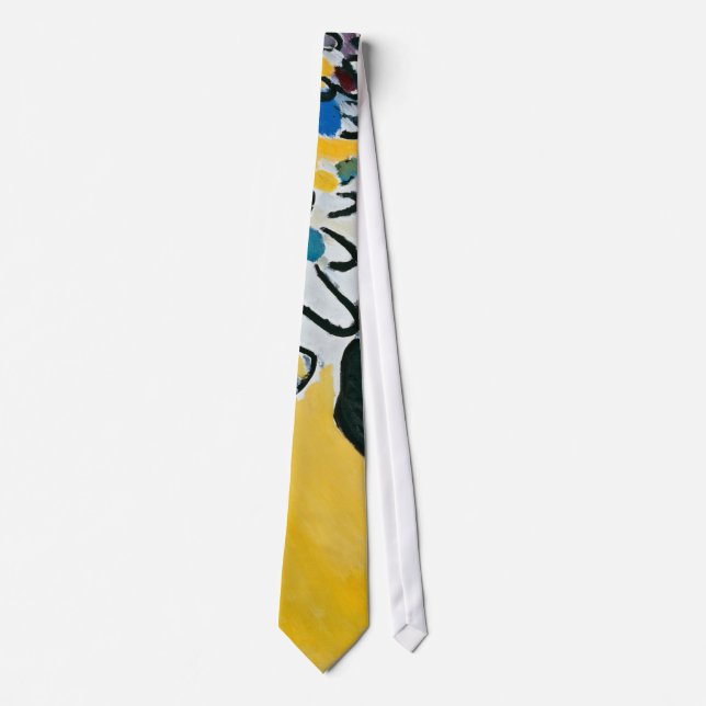 Kandinsky Impression III Concert Abstract Painting Tie (Front)