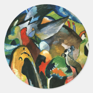 Kandinsky - Improvisation 19A Classic Round Sticker