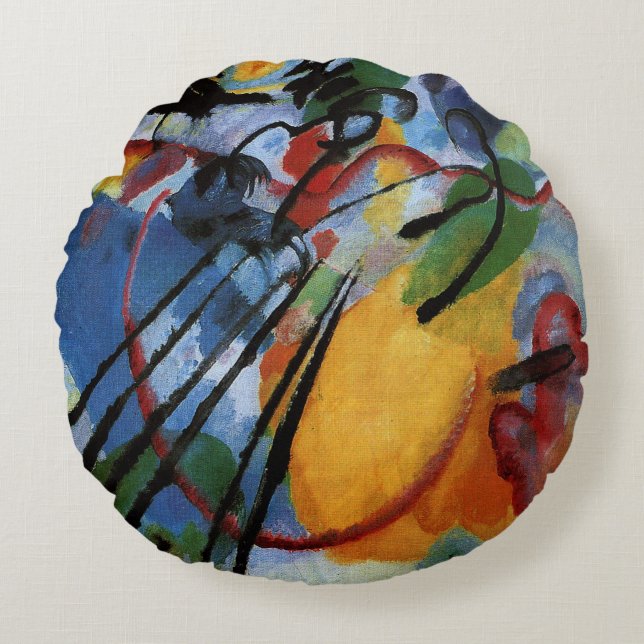 Kandinsky - Improvisation 26, Rowing Round Cushion (Front)