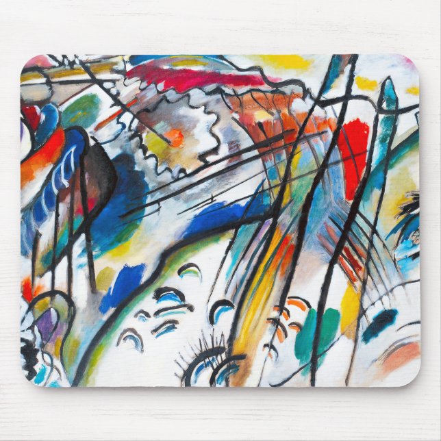 Kandinsky Improvisation 28 Mouse Pad (Front)