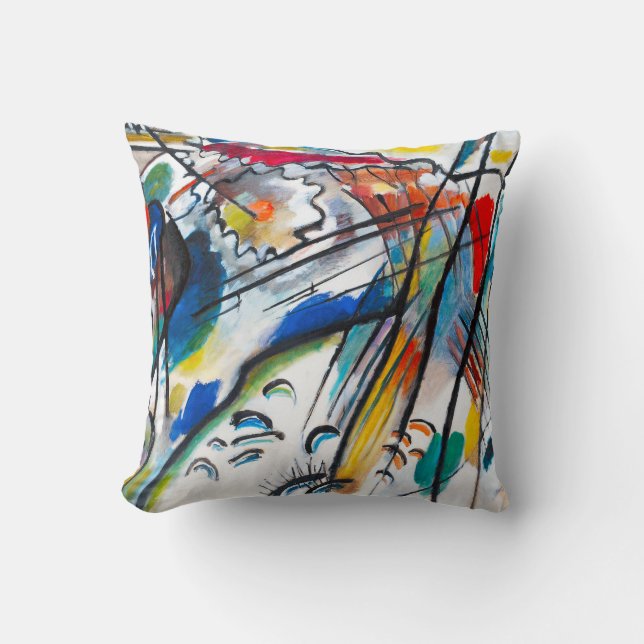 Kandinsky Improvisation 28 Throw Pillow (Front)