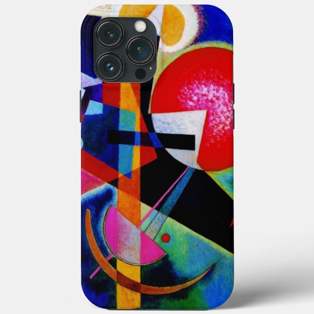 Kandinsky in Blue Abstract Painting Case-Mate iPhone Case (Back)