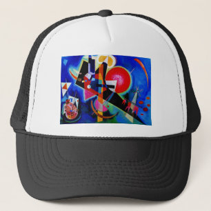 Kandinsky in Blue Abstract Painting Trucker Hat