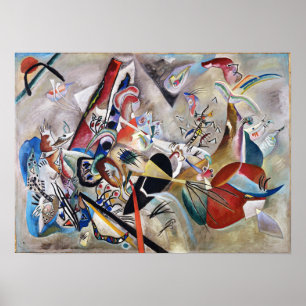 Kandinsky In Grey Poster