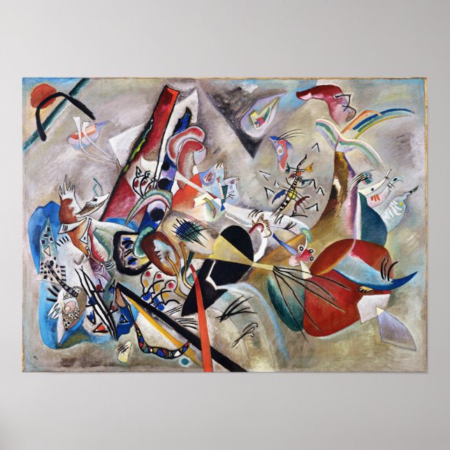 Kandinsky In Grey Poster (Front)
